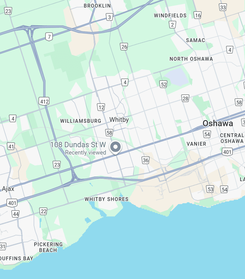 Whitby, Ontario Location